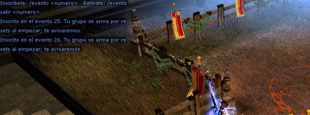 Inscripción con /evento